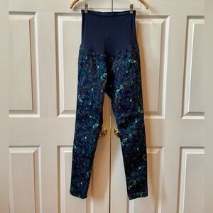Motherhood Maternity Printed Denim Pants Size M EUC